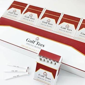 Premium Bamboo Golf Tees | 83mm (3.25") Wooden Tees | Golf Gifts for Men | Vintage-Style tee Case Golf Accessories for Men | Funny Golf Accessory for Golfers