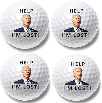 4 Pcs Funny Golf Balls for Birthday, Father’s Day Christmas Novelty Golfer Gift for Dad Coworkers Golfers Golf Lovers
